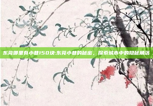 东莞哪里有小巷150块:东莞小巷的秘密，探索城市中的隐秘角落