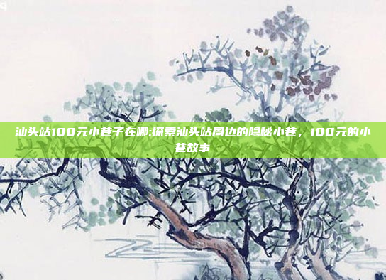 汕头站100元小巷子在哪:探索汕头站周边的隐秘小巷，100元的小巷故事