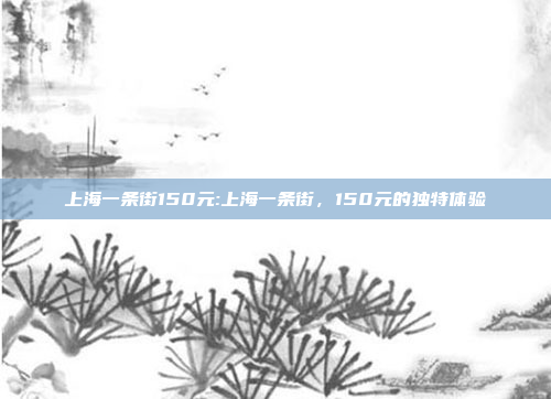 上海一条街150元:上海一条街，150元的独特体验