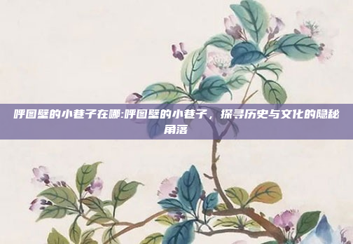 呼图壁的小巷子在哪:呼图壁的小巷子，探寻历史与文化的隐秘角落