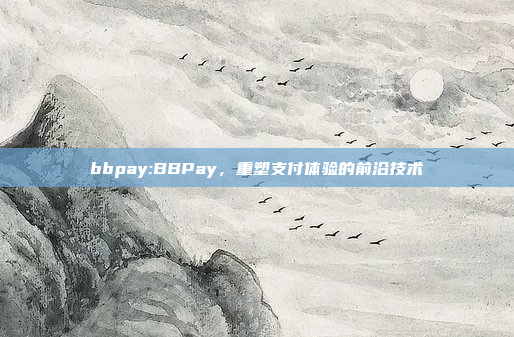 bbpay:BBPay，重塑支付体验的前沿技术