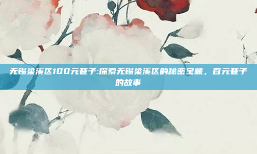 无锡梁溪区100元巷子:探索无锡梁溪区的秘密宝藏，百元巷子的故事