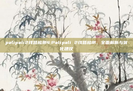 palipali2线路检测4:Palipali 2线路检测，全面解析与优化建议