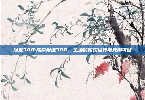 附近300:探索附近300，生活的微观世界与无限可能