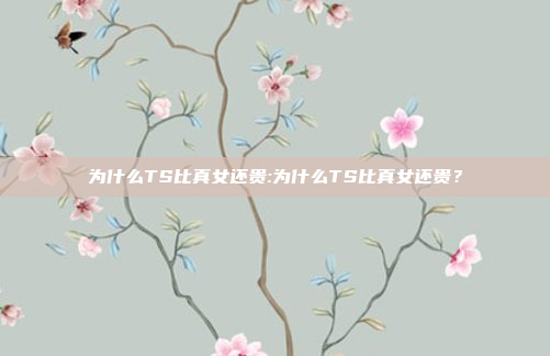 为什么TS比真女还贵:为什么TS比真女还贵？